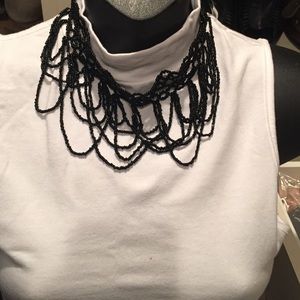 Black choker necklace